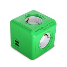 파워큐브 1250GW 멀티탭 2.0 오리지널 USB 그린, 1개