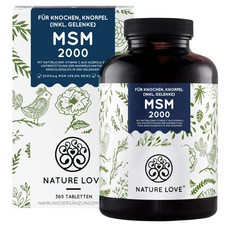 [독일직구] NATURE LOVE MSM 식이유황 365정