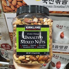 커클랜드 엑스트라 팬시 무염 믹스넛 1.13kg 캐슈넛 아몬드 피스타치오 마카다미아 브라질넛 볶은 견과류 코스트코, 1개