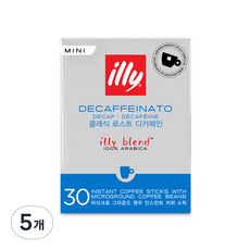 일리 클래식 로스트 디카페인 미니 1g, 30개입, 5개