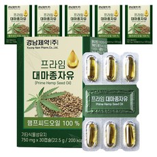 경남제약 프라임 대마종자유 22.5g, 30캡슐, 6개