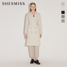 쉬즈미스 와이드카라 더블 버튼 트렌치코트 SWWBYM12020