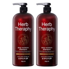 허브테라피 딥 모이스처 샴푸 1500ml 1+1 총 3000ml 대용량, 허브테라피 딥 모이스처 샴푸 15