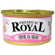 펫스토리 프리미엄 로얄 고양이캔, 12개, 참치 + 연어