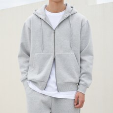 제타22 남녀공용 데일리 무지 베이직 투웨이 오버핏 후드집업 [1625]