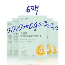닥터린 초임계 알티지 오메가3 1025mg x 30캡슐, 30정, 6개