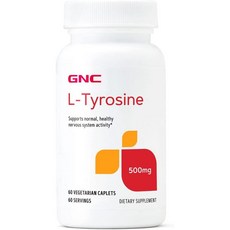 GNC 엘 티로신 500mg 60캡슐 타이로신 식물성캡슐 L Tyrosine, 1개