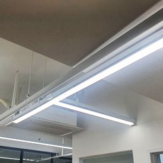 국산 LED 일자등 형광등 메탈 다용도등 60cm 90cm 120cm 레이스웨이 부엌등 카페조명, 메탈LED등-전구색(노란빛)