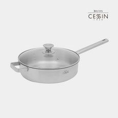 [세신 퀸센스] 통5중 5PLY 스테인레스 냄비 - 편수 소테28cm, 스텐레스, 28cm
