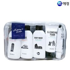 샴푸 파우치세트 케라시스 휴대용 출장 세면도구 비누 여행용세트 2호 유럽여행, 1개