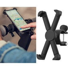 적용하다Xiaomi MIJIA M365 전기 스쿠터 용 적용하다용Ninebot ES1 / ES2 / ES4 전기 킥 스쿠터 용 부착 형 전화 마운트, 하나, 검정
