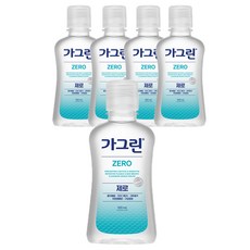가그린 제로 구강청결제, 100ml, 5개