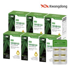 [광동] 대마종자유 6박스박스당 1000mg x 30캡슐 / 햄프씨드오일, 6개