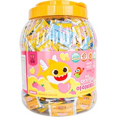 태양생활건강 핑크퐁 아기상어 아이비타 C D 플러스 아연 500p, 복숭아맛, 1개