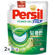 퍼실 파워젤 일반용 액상세제 리필, 1.8L, 2개