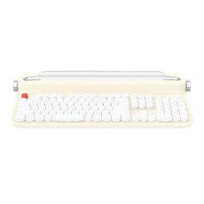 엑토 레트로 블루투스 멀티페어링 풀배열 키보드, 아이보리, B505, 일반형