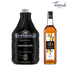 1883 바닐라 시럽 1L 1개 + 기라델리 초코소스 2.47kg 1개 세트