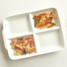 프렐류드 4칸 나눔 찬기, 화이트, 1개