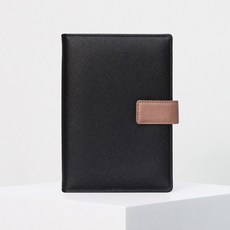 MATT 마뜨 [속지증정] 40절 이니셜각인 사피아노 소가죽 다이어리(검정)D72014 만년다이어리 가죽다이어리, 검정
