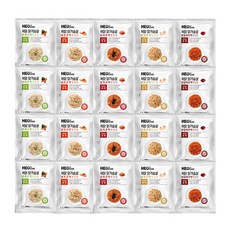 허닭 [본사당일출고] 닭가슴살 곤약볶음밥 250g 5종 혼합(야채+새우+김치+갈릭+닭갈비), 20팩