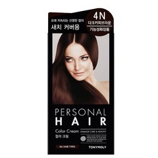 토니모리 퍼스널 헤어 컬러 크림, 4N 다크커피브라운, 1개