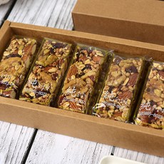[순강정]오트밀 견과류강정 귀리견과강정 견과바 에너지바 강정바 고급선물 하루견과강정, 11개입, 기본포장(자체선물박스 포함