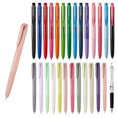유니볼 시그노 노크식 RT1볼펜 UMN-155 0.28 0.38, 2.시그노노크식볼펜0.38mm, NC쉘핑크