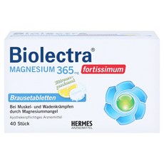 바이오렉트라 마그네슘 365 mg fortissimum 레몬 맛 발포정제 40 정, 1박스