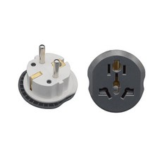 110v 220v 돼지코 대용량 변환 플러그 어댑터 중국 볼트, 대용량 원형 슬림 블랙&화이트 돼지코