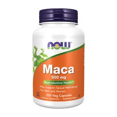 Now Foods 나우푸드 마카 Maca 500mg 250 식물성정, 250개입