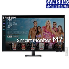 삼성전자 스마트모니터 M7 S43BM700 108cm 110cm 4K UHD 스피커내장 43인치모니터