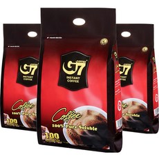 G7 블랙 퓨어블랙 인스턴트커피, 100개입, 3개