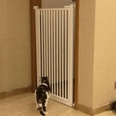 [kirahosi]고양이 방묘문 방묘창 베란다 견문 고양이문 안전문, 높이 100cm_적용 폭 90-96 cm, 높이 100cm_적용 폭 90-96 cm