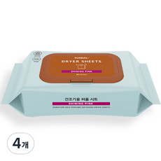 쿤달 시그니처 10배 초고농축 리치 퍼퓸 드라이시트 샤이닝핑크, 80매, 4개