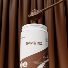 플라이밀 단백질 쉐이크 대용량 630g, 초코(630g/14회분), 5통