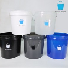 버킷프렌즈 세차버킷 18L, 화이트