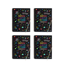 아이비스 레인보우 스크래치북 SP09656 4p + 나무펜 4p, 190 x 260 mm, 16매