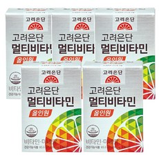 고려은단 멀티비타민 올인원 비타민 미네랄23종, 10달분