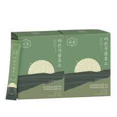 바른 곡물효소 누룽지맛 100% 국산 발효효소 역가수치 포당 31만/프로테아제/아밀라아제, 90g, 2개