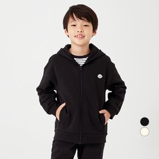 롤리트리 아동 베이직 와펜 기모 후드 집업 점퍼