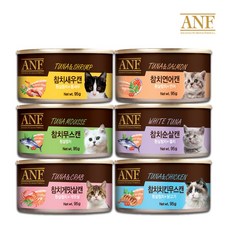 에이엔에프 고양이 간식캔, 골고루콤보, 24개