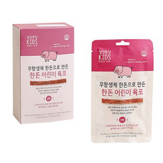 설성목장 무항생제 한돈으로 만든 한돈 어린이 육포, 돼지고기 육포맛, 1개