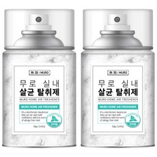 무로 실내 에어컨 살균 탈취제 민트향, 155g, 2개