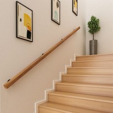 원목 벽부형 보조 손잡이 계단 핸드레일 안전바 유치원, 50cm 고정 포인트 2개