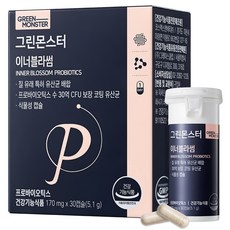 그린몬스터 질 유래 특허 유산균 이너블라썸 5.1g, 30정, 1개