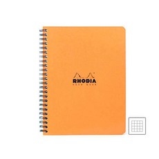 로디아 클레식 스프링 노트북 A5+ 격자, 오렌지