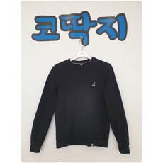 남03973 캉골정품 블랙 솔리드 스웨트셔츠 맨투맨 긴팔 중고구제 코딱지구제