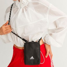 아디다스 미니 인조가죽 크로스백 핸드폰 카드지갑 소지품 가방