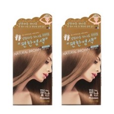 펴난 샴푸하듯 하나로 프리미엄 편한염색 30g 헤어컬러, 10개입, 자연갈색