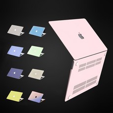 와이즈 맥북프로 13인치 M1 파스텔톤 컬러 밀크 케이스 + 투명 키스킨 A2251 A2289 A2338, 베이비핑크 + 국내유일 자체제작 키스킨